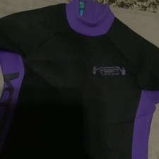 KABBANI Full Body Sleeved WETSUIT Black Purple Size Small USA MADE