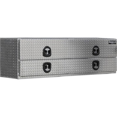 Buyers #1701583, 88'' Diamond Tread Aluminum Contractor Truck Box w/ Lower Door