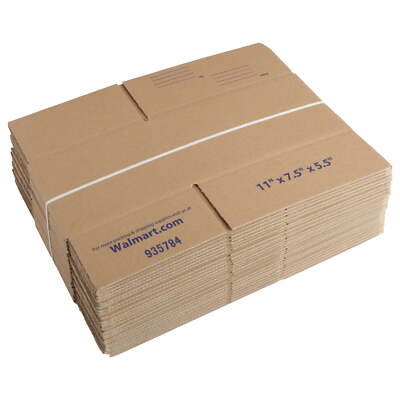 Pen+Gear Recycled Shipping Boxes, 11 in. L x 7.5 in. W x 5.5 in. H, 30-Count New