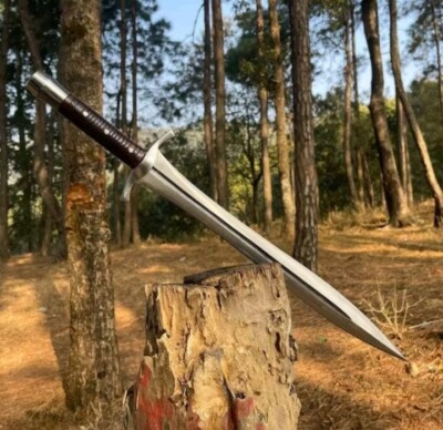 HAND FORGED CARBON STEEL VIKING AWORD SHARP BLADE BATTLE READY/MEDIEVAL SWORD
