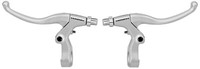 Fahrrad Bremshebel Paar, Promax 3-Finger FüR V-Brake & Cantilever-Bremsen Silber