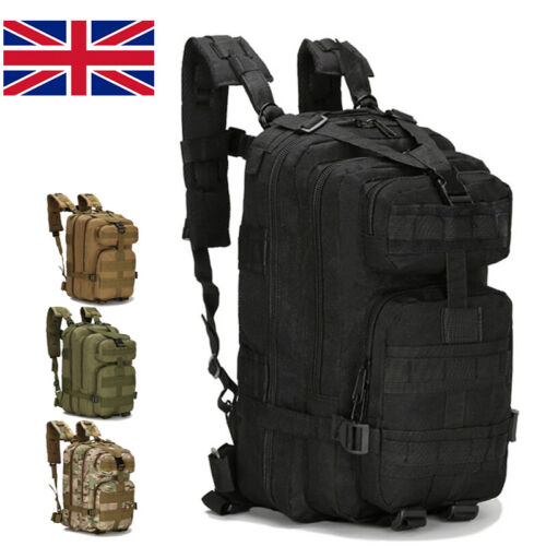 Military Tactical Army Backpack Rucksack 30L Camping Trekking Hiking Outdoor Bag - Picture 10 of 15