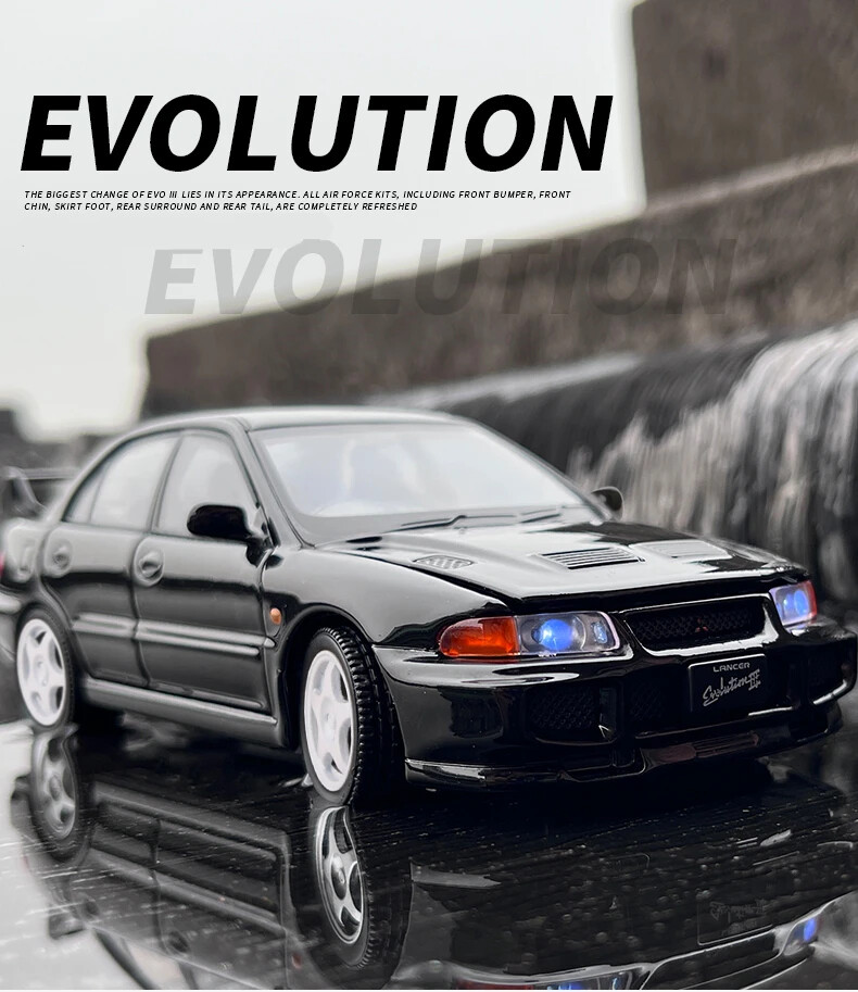 1:32 Mitsubishis Lancer Evolution IX 3 Alloy Racing Car Model Diecast Simulation