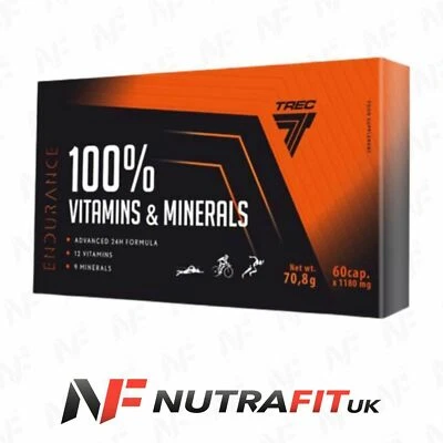 TREC NUTRITION ENDURANCE 100% VITAMINS & MINERALS advanced 24h formula 60 caps