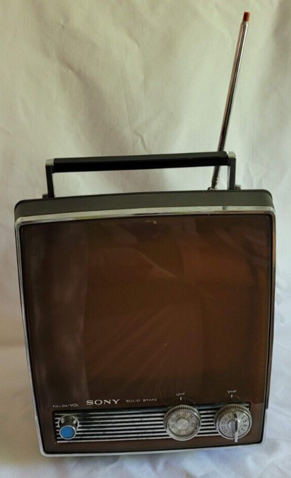 Vintage Sony Solid State TV-950 B&W Portable Television 89986 | eBay