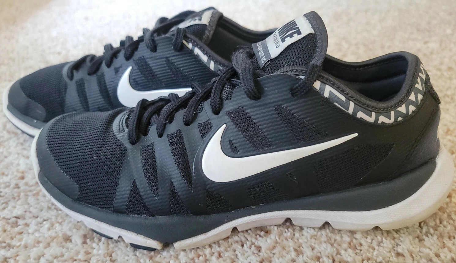 Women's Black NIKE TRAINING Flex Supreme TR3 683138 001 Sneakers Shoes Sz 6.5