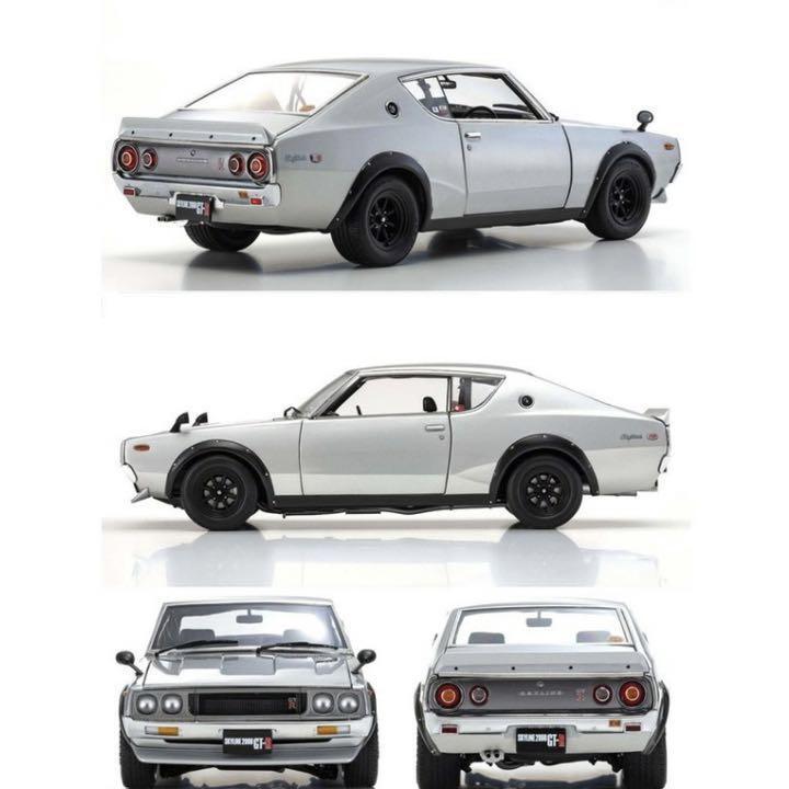 Kyosho 1/18 Nissan Skyline 2000Gt-R Kpgc110 Silver Model Car Kyosho 1/18 Nissan Skyline 2000Gt-R Kpgc110 Silver Model Car