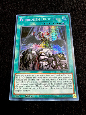 🔥 YUGIOH • FORBIDDEN DROPLET • SECRET RARE • MP22-EN254 • 1st