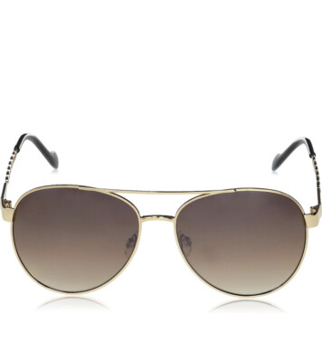 JESSICA SIMPSON J5999 GOLD BROWN TORTOISE METAL AVIATOR  display picture 2