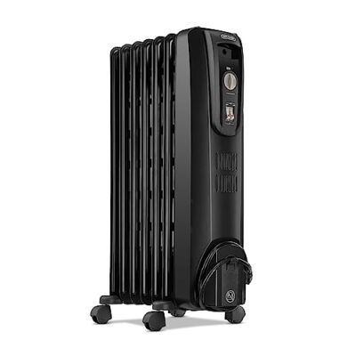 DeLonghi Oil filled Radiator Heater 1500W Electric Space Heater for indoor Black | eBay DeLonghi Oil filled Radiator Heater 1500W Electric Space Heater for indoor Black | eBay