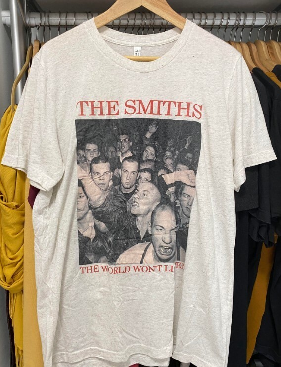 Rare The Smiths T-shirt Morrissey Hardcore Punk Indie Rock Band, white TE7941