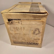 (99 pcs) Erico Caddy 24M4I Conduit Clips for 1 1/2" EMT or Rigid for 1/4-20 Rod