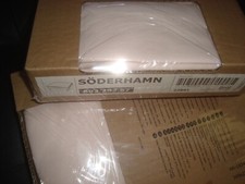 Ikea SODERHAMN Ottoman Covers x 2 (Two) SAMSTA LIGHT PINK Footstool Slipcovers