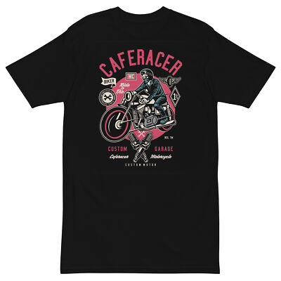 Men s Premium Heavyweight Tee - Cafe Racer