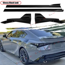 For 21-23 Lexus IS350 F-Sport Rear Bumper Lip Spoiler Side Skirt Extension