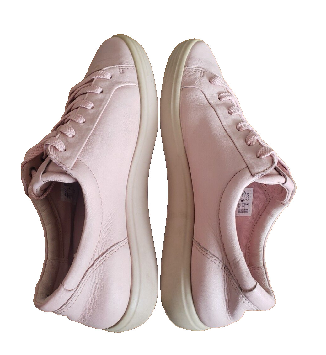 Ecco Soft 7 Women's Light Pink Lace Up Low Top Athletic Sneaker Size 6.5  EUR 37 image 9