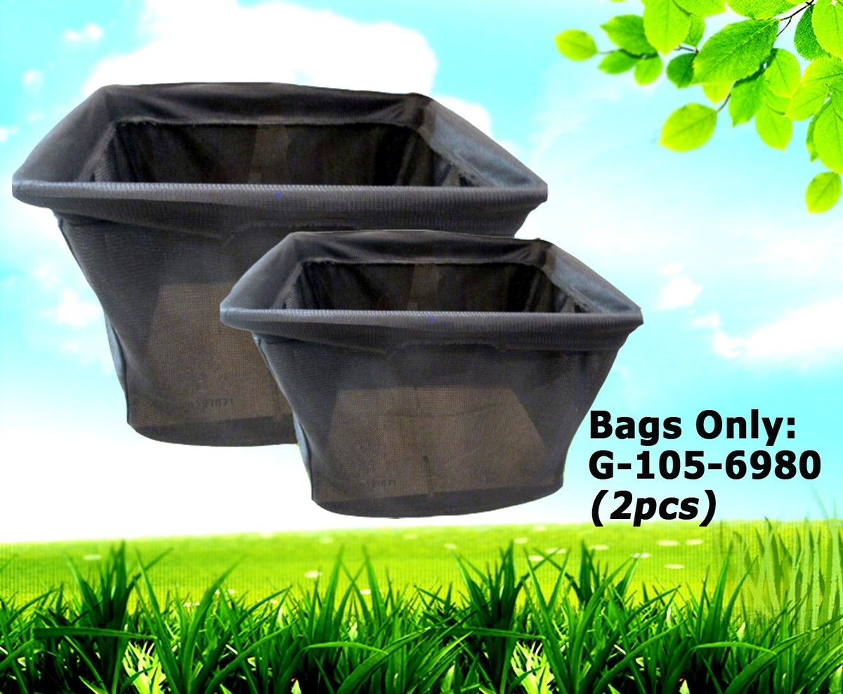 2 Genuine Toro 105-6980 Twin Bagger Bag's TimeCutter Lawnmower Bag