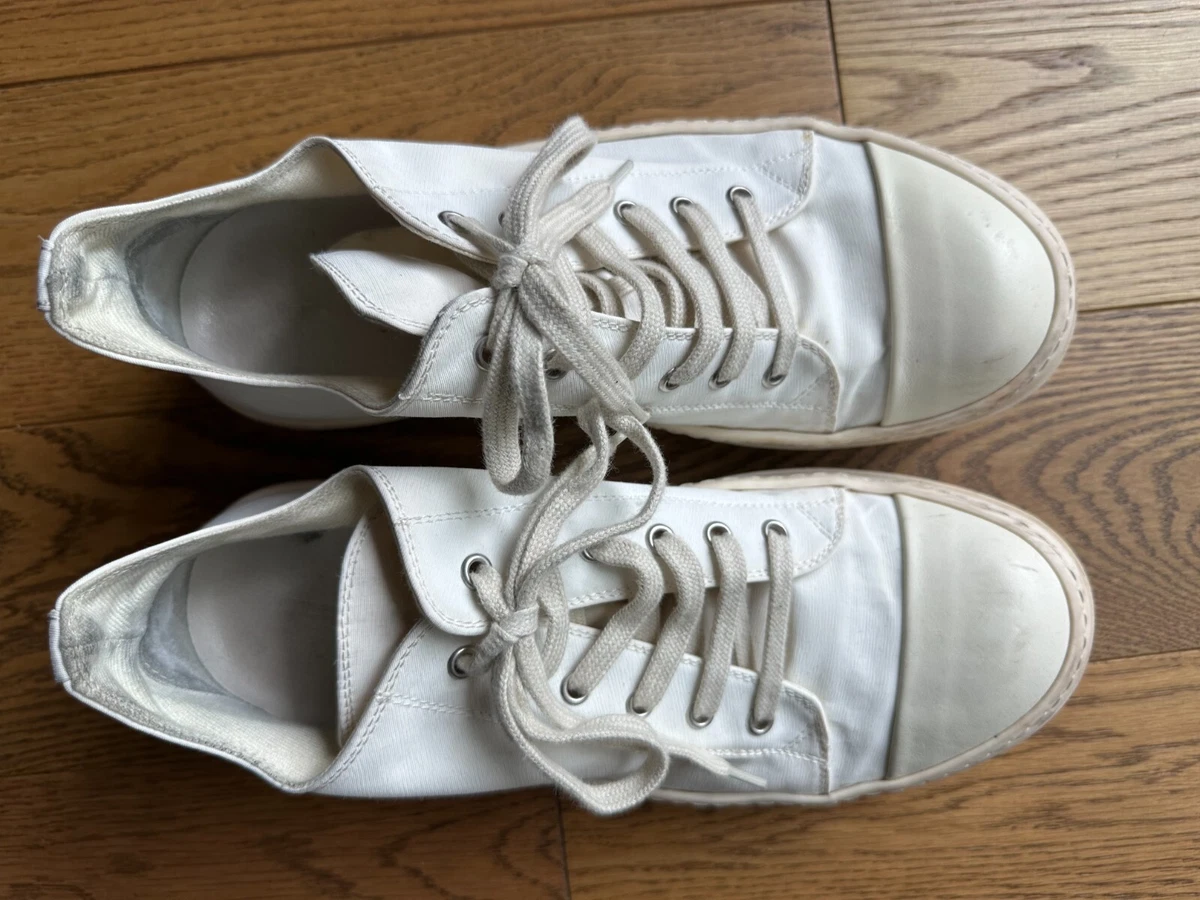 Rick Owens DRKSHDW white Ramones Size 42