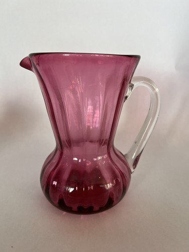 Pilgrim Cranberry Handblown Glass Mid Century Collection 4 Pieces EUC K462 - Picture 4 of 13