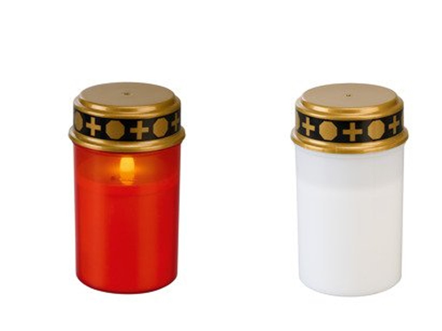 Livarno home LED-Grablicht Grabkerze Brenndauer ca. 180 Tage inkl. Batterien