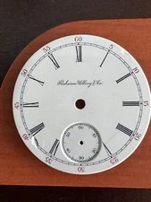 VINTAGE 18 SIZE HAMILTON POCKET WATCH PORCELAIN DIAL PRIVATE LABEL