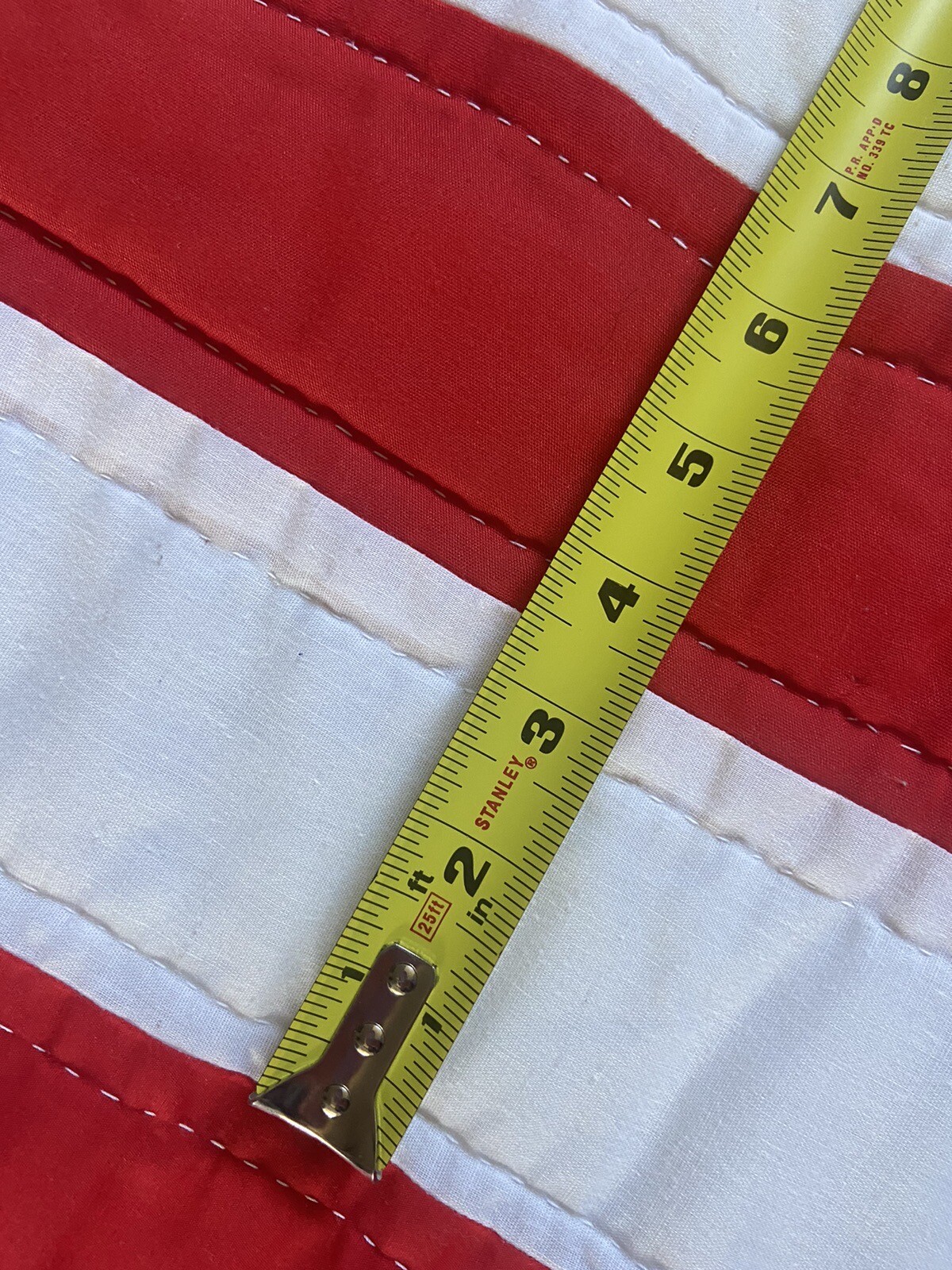 Vintage Handmade American Flag Quilt Bedspread eBay