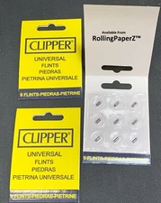 Flints For Clipper Lighters & Zippo Lighters - 3 packs/ 27 Flints Total