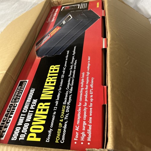 Inverter di potenza Chicago Electric Power Systems modello 96706 5000w/10000w - Foto 2 di 8