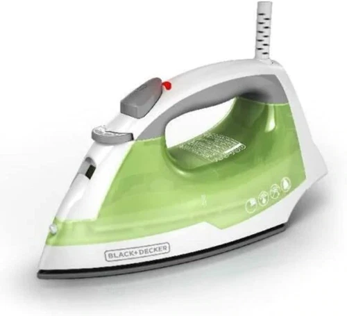 BLACK+DECKER IR02V: Easy Steam Compact Iron, 1200W - Green/White