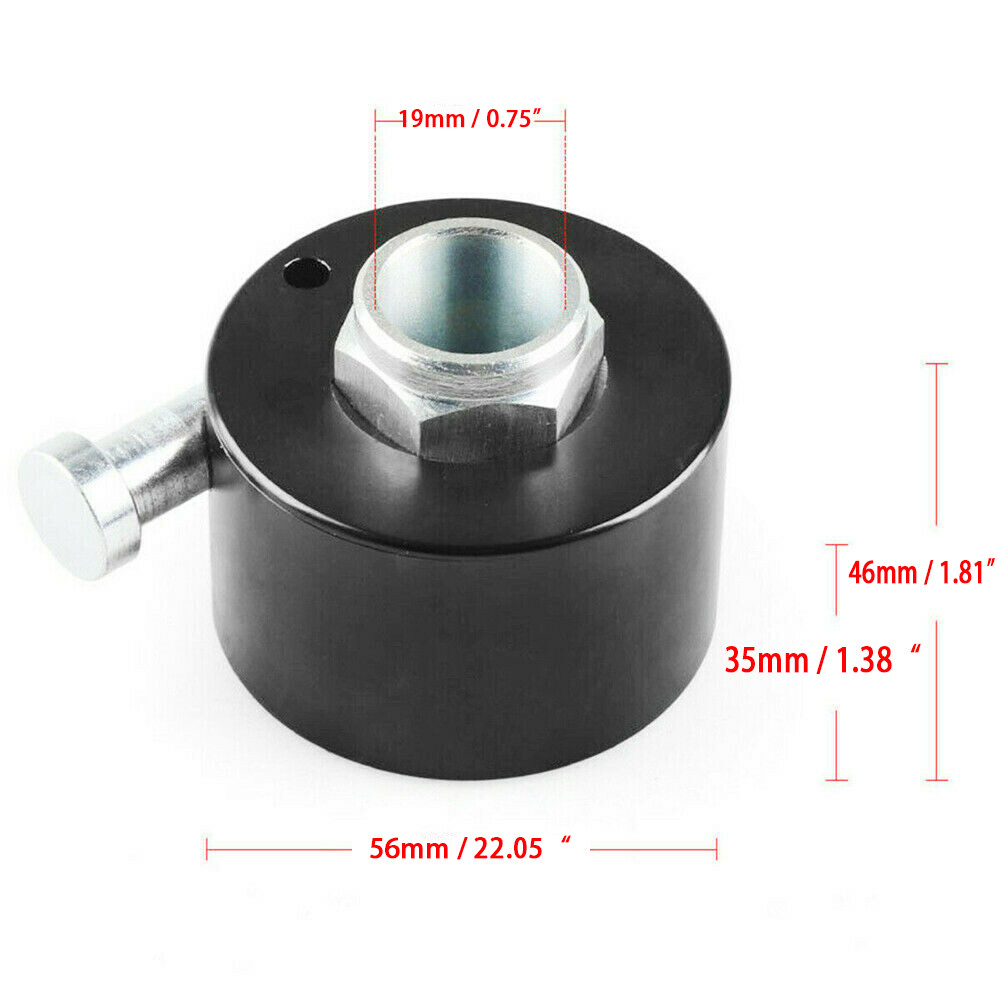 New 3 Hole Black Steering Wheel Quick Release Disconnect Hub