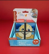Fisher-Price Laugh & Learn Baby Learning Toy Puppy's Activity Cube Light & Sound