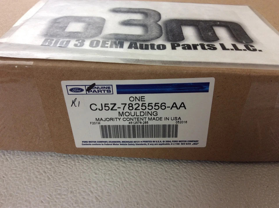 2013-2016 Ford Escape Right Passenger Rear Door Exterior Moulding Black new OEM - Image 3 of 3