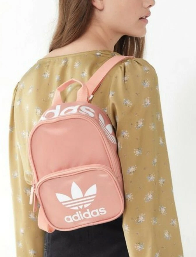 adidas Originals Santiago Mini Backpack Dust Pink White Travel Sports Bag