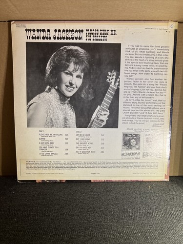 Wanda Jackson Please Help Me I’m Falling 1968 RARE VINYL LP Hilltop JS-6058 VG+ - Picture 2 of 4