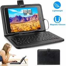 7.9" Slim PU Leather Keyboard Case Cover W/ Stand USB 2.0 for Android Tablet PC