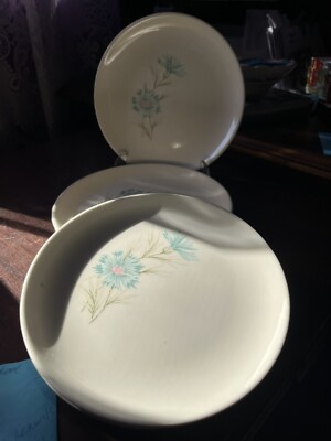 Taylor Smith Taylor Boutonniere Ever Yours 6 3/4'' Bread & Butter Plates (5) MCM