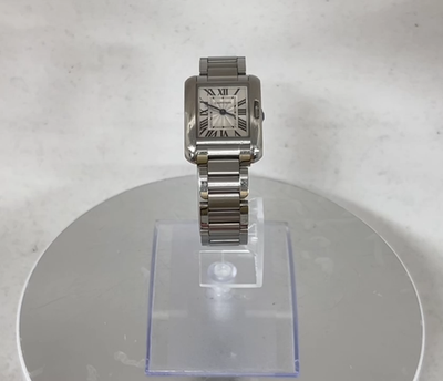 CARTIER Tank Anglaze SM W5310022 Silver Dial Quartz Ladies Watch_ s-l400.jpg main image 2
