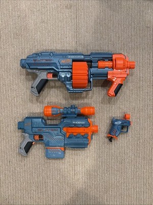 NERF Elite 2.0 Lot of 3 Blasters (Shockwave, Phoenix, Ace) - Darts Included