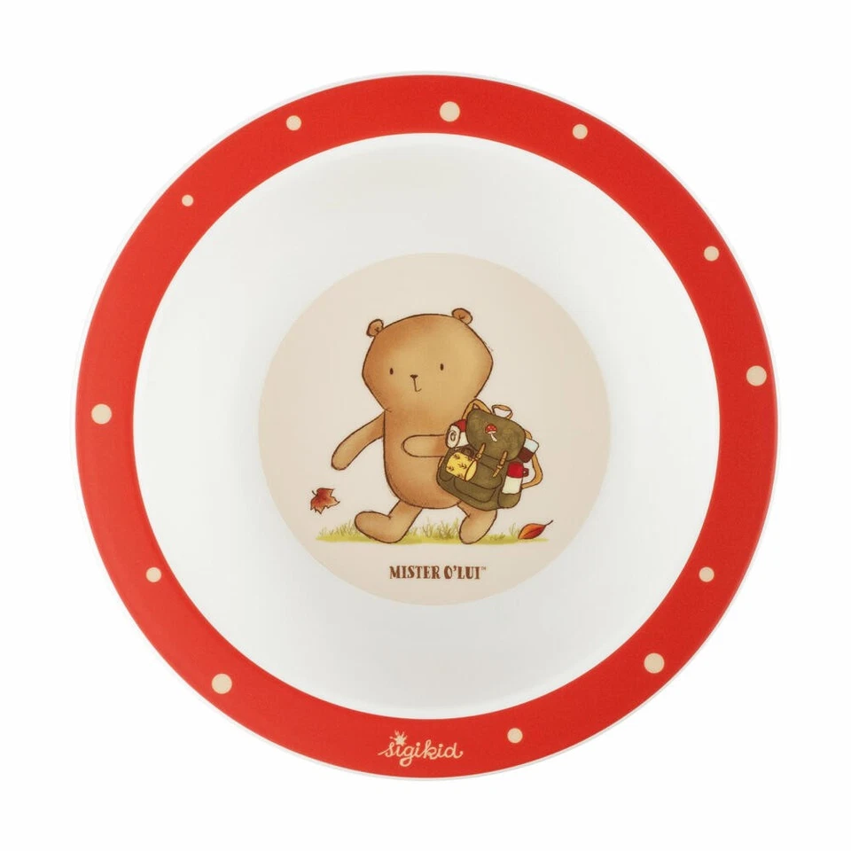 sigikid Mister O Lui Geschirr Set rot 6-tlg. Kindergeschirr Kinder Teller Becher - Bild 4 von 4