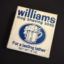 Williams Mug Shaving Soap Bar for Men, Face Soap Formulation, 1.75 oz