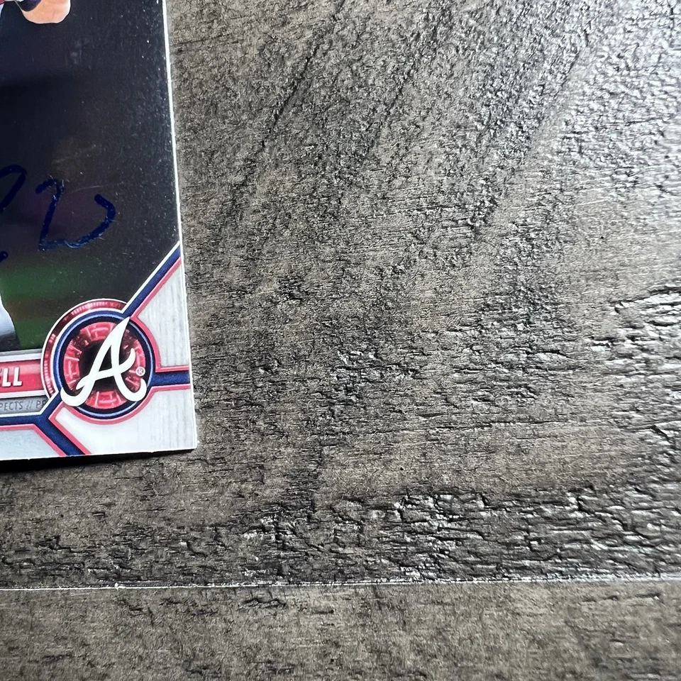 Luke Waddell Signed IP Auto Rookie 1st 2022 Bowman Chrome #BCP-48 Atlanta Braves - Image 4 of 4