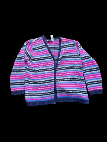 ✨ Multi-coloured striped cardigan ✨