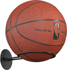 Basketball Wall Mount, Wall Basketball Holder, Boys Room Decor, Black