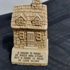 Home Decor HOUSE IS MADE OF BRICK AND STONE Paula 1973 USA 4.5" tall