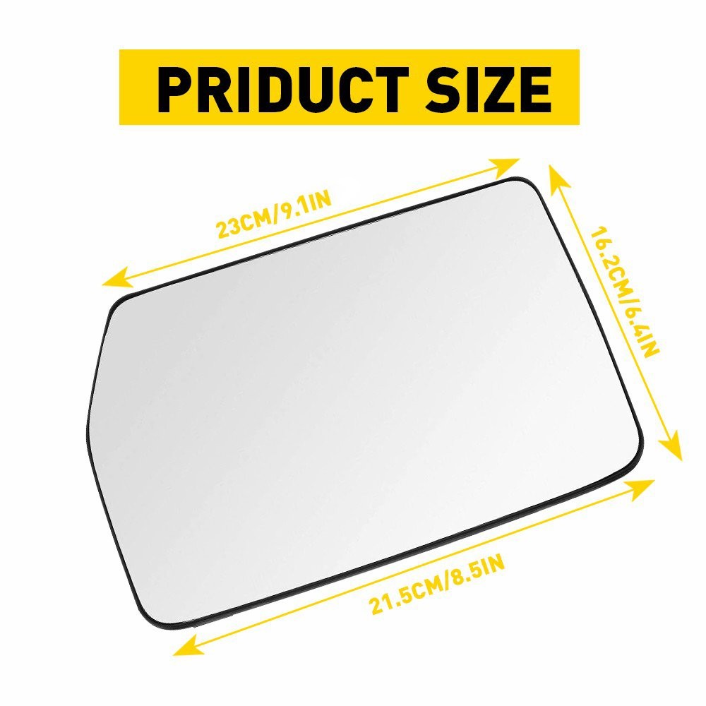 1/2Set Driver Left Mirror Power Side Glass Fit 04-10 For Ford F150 F-150 Mark LT thumbnail 9