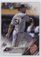 2016 Topps Vintage Stock 10/99 Mac Williamson #397 6w8