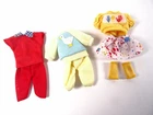 Vintage Fashion Fashion for Barbie Rosebud Babies 3 Outfits As Pictured (20792)
