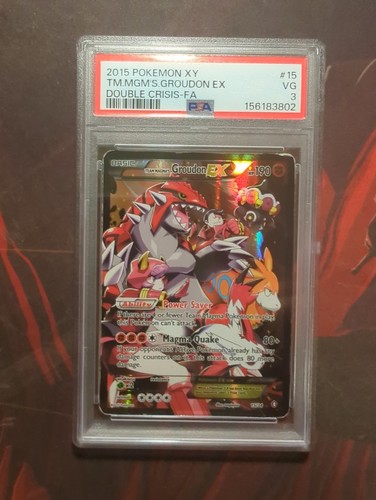 Team Magma's Groudon-EX graded PSA 3 for sale on eBay
