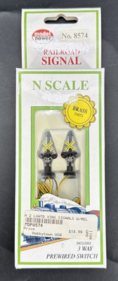 #ad #ad Model Power Model RR Crossing Signal N Scale #8574 W 3 Way Prewired Switch $11.99