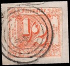 German States-Thurn and Taxis #17 Used on piece — photo 2